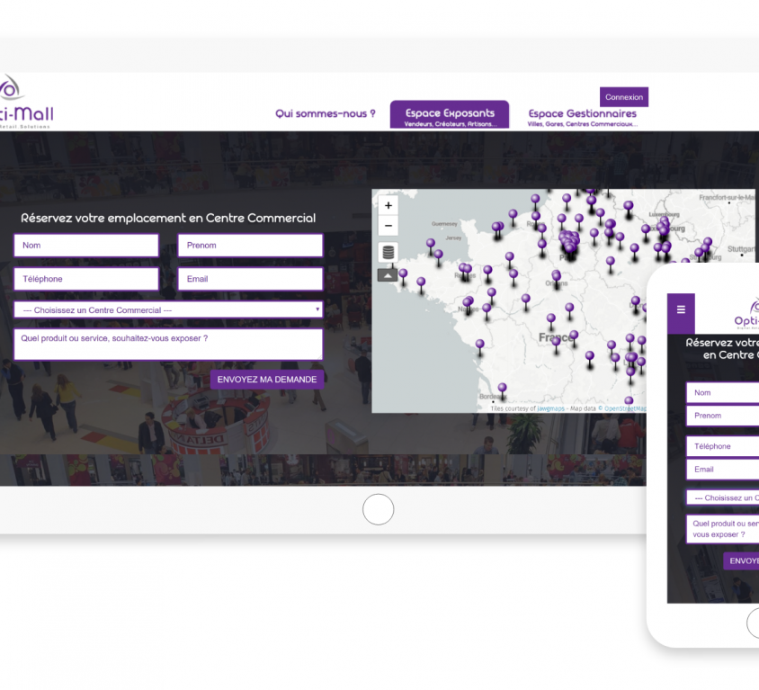 Réalisation du site web d’Optimall